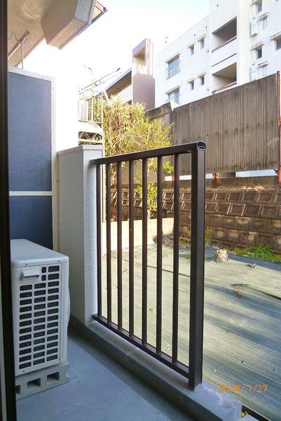 サハラビルのバルコニー