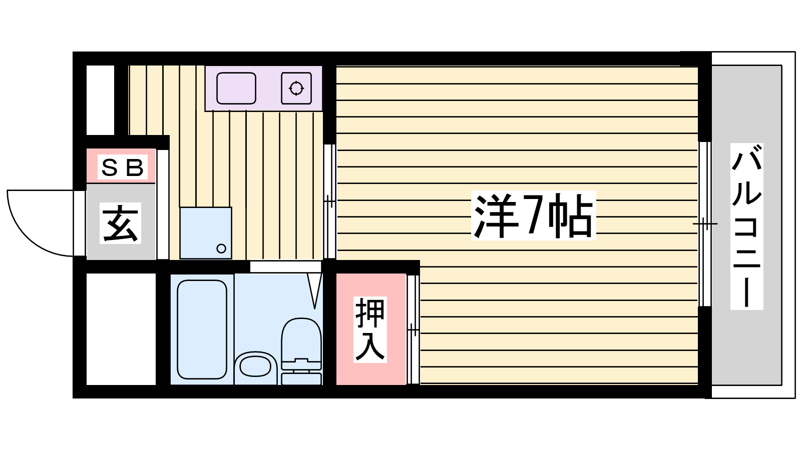 奥の池ハイムの間取り