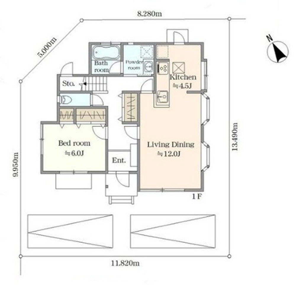 鴻巣市中央　中古戸建の区画図|図面と現況が異なる場合、現況を優先とします。