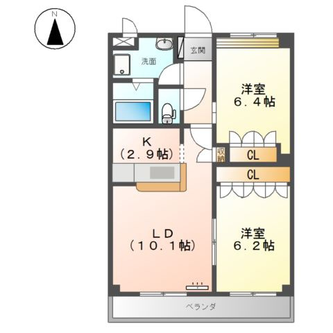 ファミリーコンフォートの間取り