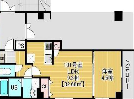 Belle　Aube大久保の間取り