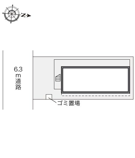 レオパレス栄町の区画図