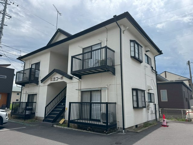 長野県塩尻市　二棟一括アパートの外観