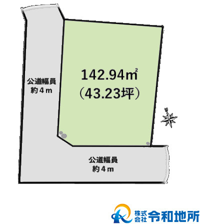売地　茅ヶ崎市浜須賀の土地図