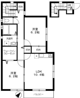 【間取り】 | アゼリアコート | 間取りです。