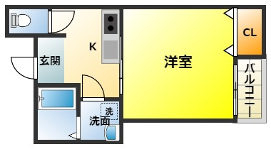 ダイバーシティ五門西の間取り