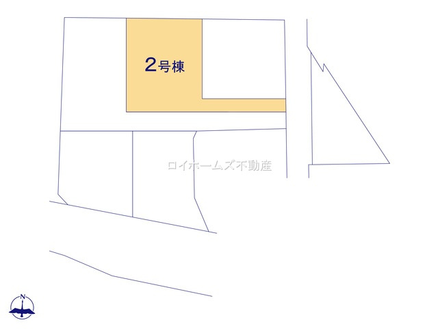 【区画図】 | 知多郡東浦町大字生路字池上84-1『仲介料無料』新築戸建て | 2号棟