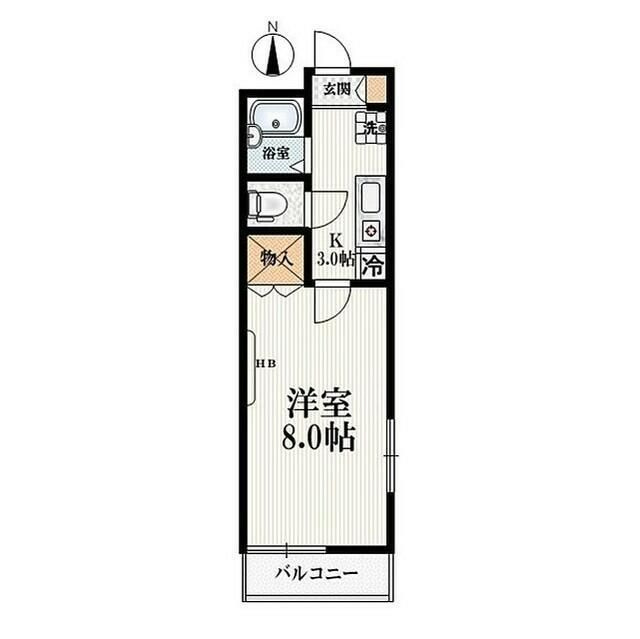 ニュー・ヴィラこぶしの間取り