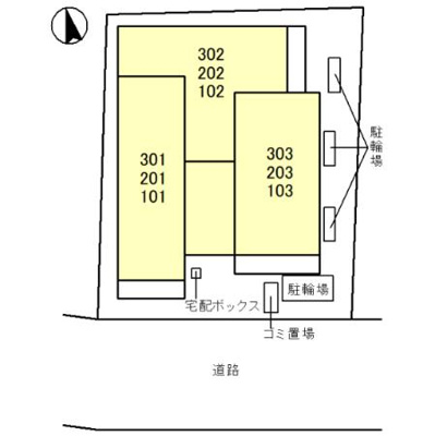 【区画図】 | ノーブルパレス大原
