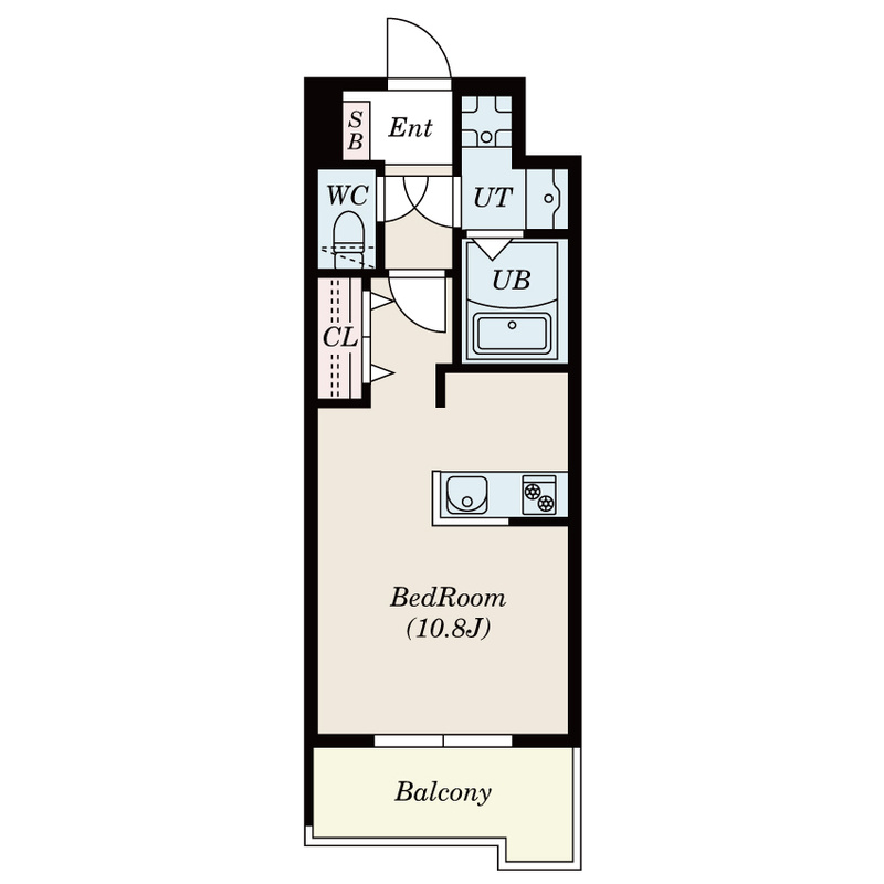 S-RESIDENCE六ツ門abreastⅡの間取り