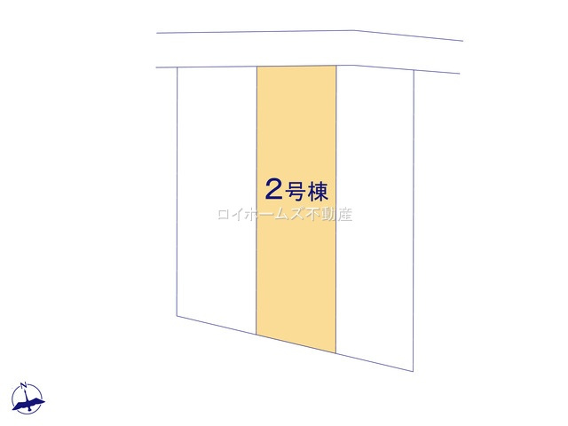 【区画図】 | 一宮市春明字南馬背口49-1『仲介料無料』新築戸建て | 2号棟