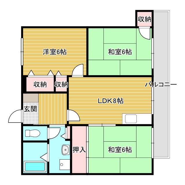サンシャイン茨木パートIIの間取り