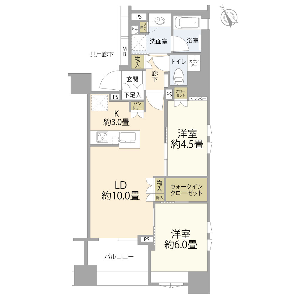 Ｂｒｉｌｌｉａ新川一丁目の間取り
