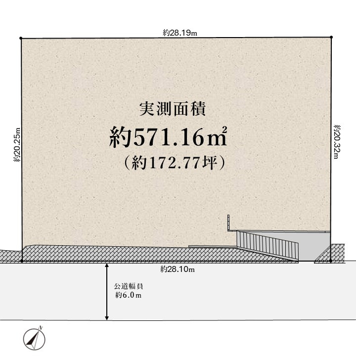中島通4丁目 売土地の土地図