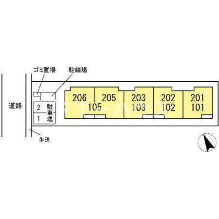 フォルトゥーナ北葉の区画図
