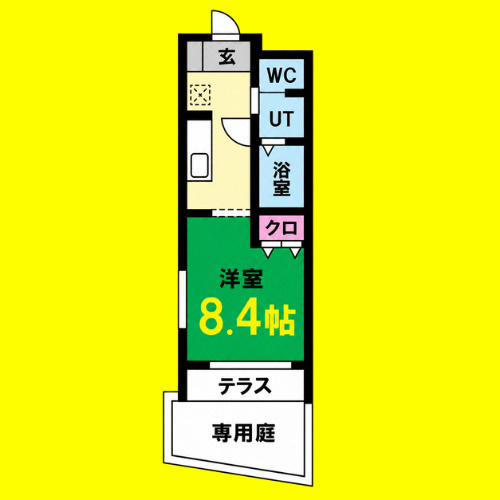 マリアロッソ天神山　名古屋市賃貸　仲介手数料無料の間取り