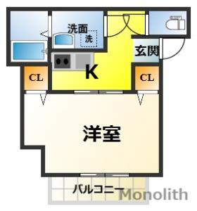 ダイバーシティ五門西の間取り