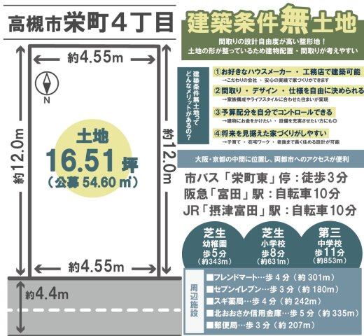 栄町4丁目の土地図