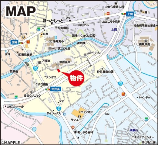 那覇市仲井真（全8棟）1号地の地図|地図♪