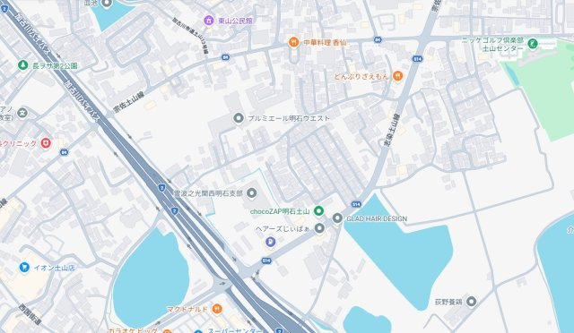 明石市魚住町清水　中古一戸建ての地図