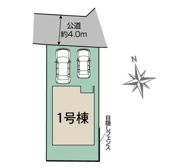 中央区淵野辺本町5丁目新築戸建て　1号棟の区画図|区画図「中央区淵野辺本町5丁目新築戸建て」