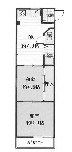 シャトル ヨネの間取り