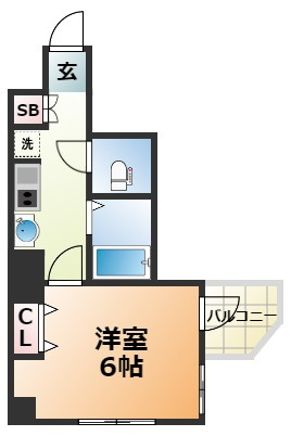 CITY SPIRE神戸元町Ⅱの間取り