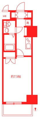 平塚市明石町の賃貸マンションの間取り|使いやすい間取りです♪