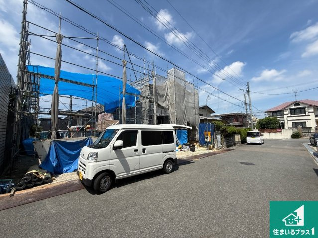 大阪狭山市大野台　新築一戸建ての外観|現在建築中！落ち着いた街並みで新生活を始めることが出来そう！周辺の物件も併せてご紹介させて頂きます！