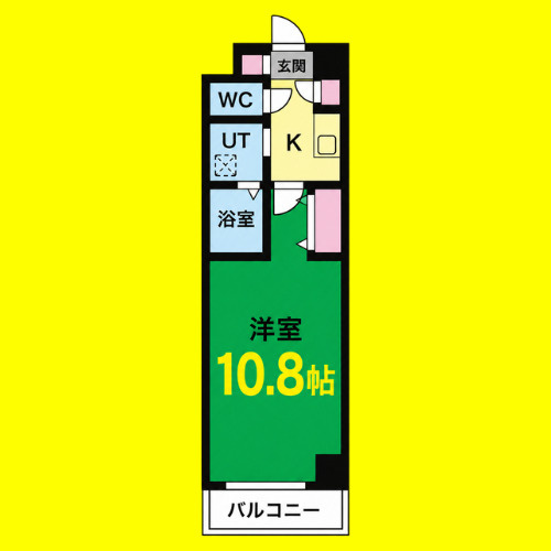Via Ferix(ヴィアフェリックス)　名古屋市賃貸　仲介手数料無料の間取り