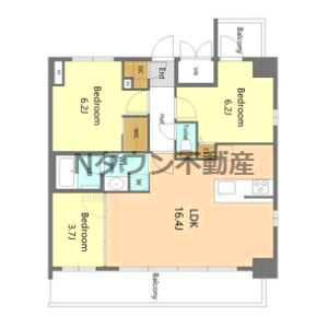 【間取り】 | S-RESIDENCE名古屋菊井aline(アライン) | 間取りです。