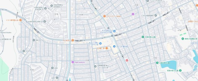 大阪狭山市大野台　新築一戸建ての地図