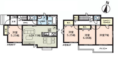 さいたま市見沼区堀崎町　新築一戸建て　ハートフルタウン　A