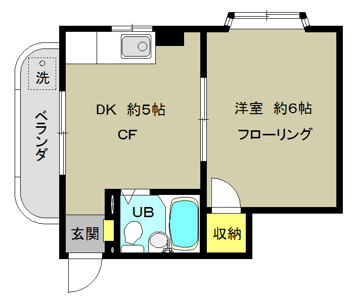 倉茂コーポの間取り