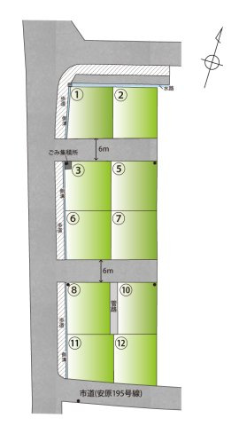 岡崎前駅NTⅥ　6号地　【土地＋建物参考プラン】の区画図