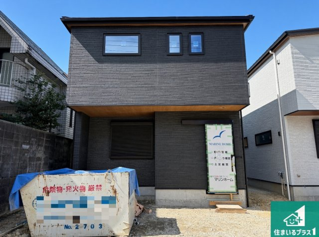 大阪狭山市大野台　新築一戸建ての外観|現在建築中！落ち着いた街並みで新生活を始めることが出来そう！周辺の物件も併せてご紹介させて頂きます！
