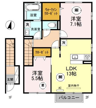 とじめハイツの間取り