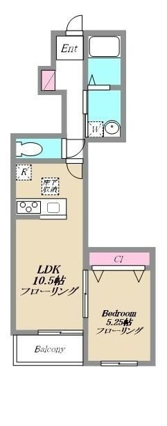ナーシサス・コート大倉山　Ｂ棟の間取り|間取りです。