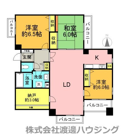 ファミールハイツ緑地公園の間取り