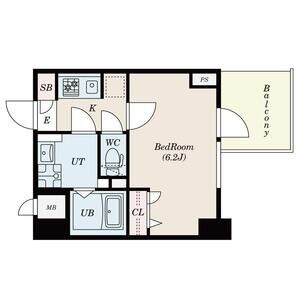 S-RESIDENCE新大阪Rishの間取り