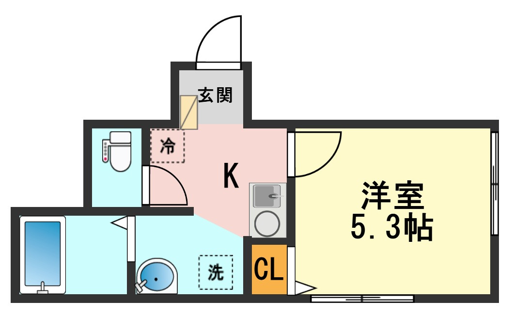 TocA新柴又の間取り