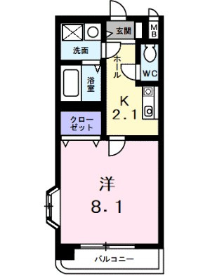 ストーン　パースリの間取り