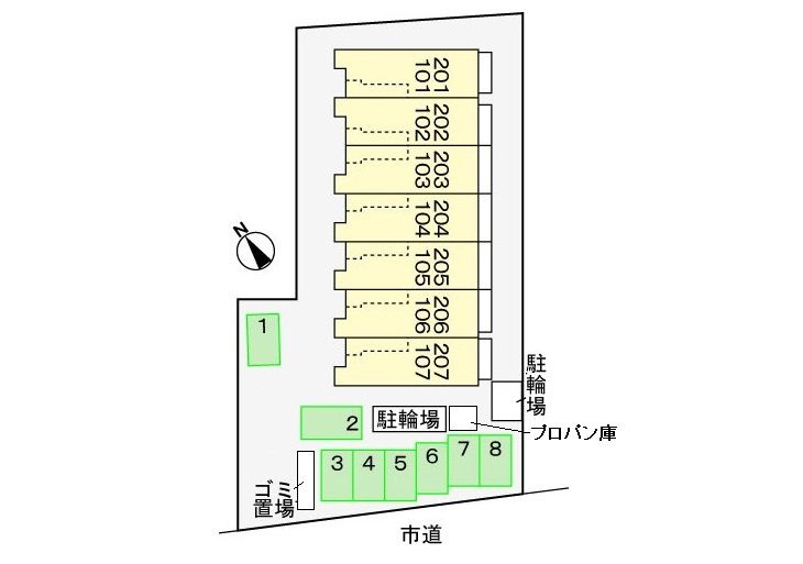 レイン　ツリーの駐車場