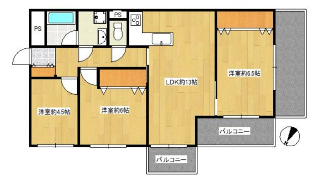 トーカンマンション大橋の間取り|暮らしやすさを考えた、機能的で使いやすい間取り設計です☆