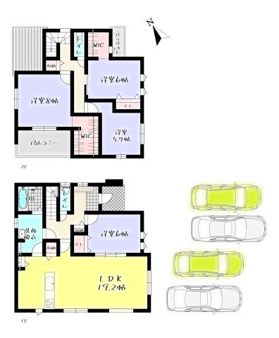 ーAdoble＋アドブルー小倉北区宇佐町1丁目1期　【小倉北区　新築戸建て】の区画図|ーAdoble＋アドブルー小倉北区宇佐町1丁目1期　【小倉北区　新築戸建て】