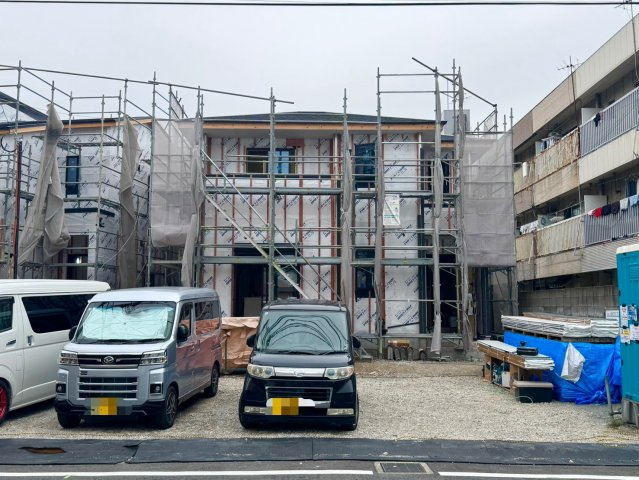 ーAdoble＋アドブルー小倉北区宇佐町1丁目1期　【小倉北区　新築戸建て】の外観|現地撮影　2026,6,9　ーAdoble＋アドブルー小倉北区宇佐町1丁目1期　【小倉北区　新築戸建て】