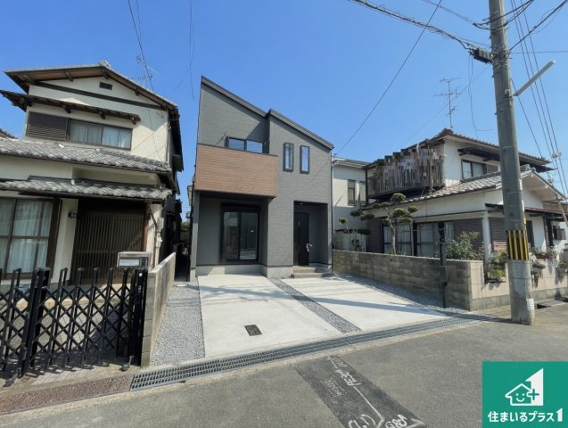 城陽市寺田今堀　第9期　新築一戸建ての外観|お客様に長く安心して住んでいだだける事にこだわった家づくり！住んでからのアフターサービスにもしっかりと取り組んでいます！