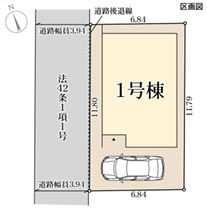 リーブルガーデン明石市朝霧町4期の区画図