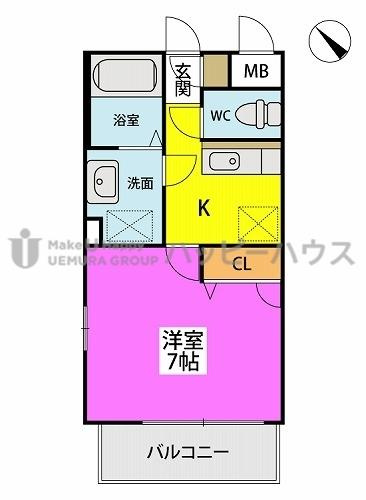 ピュアライフ二日市の間取り