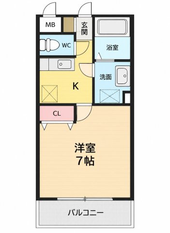 ピュアライフ二日市の間取り